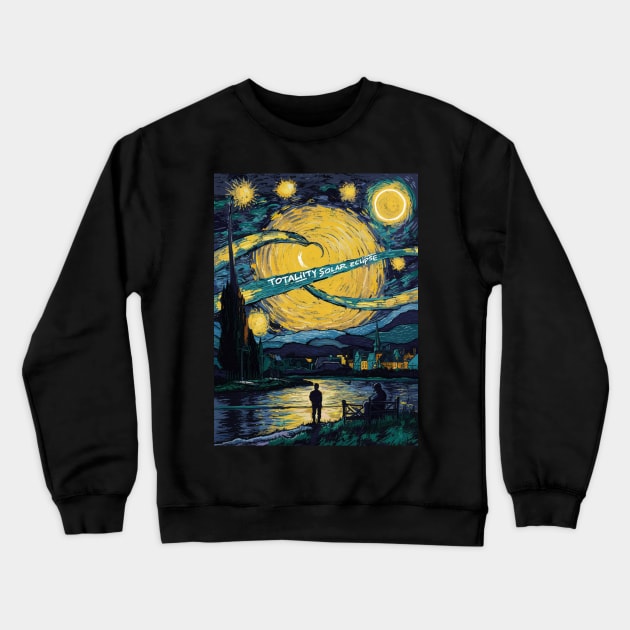 Total Solar Eclipse 2024 , April 8 Crewneck Sweatshirt by RalphWalteR